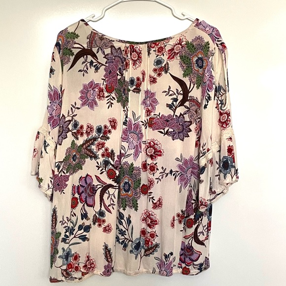 Bila Tops - Bila White Flutter Sleeve Blouse #0049